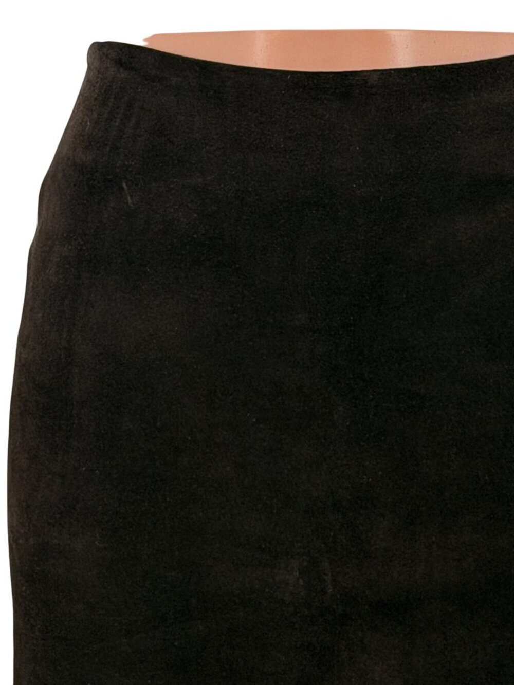 VTG 2003 GAP Blue Label Brown Suede Column Skirt 2| Dark Academia Boho 70s Retro - Picture 4 of 16